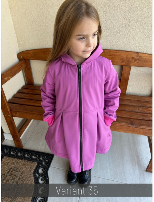 Rastúca softshell bunda s prestrihom - sukničková - RIO - jeseň/ZIMA