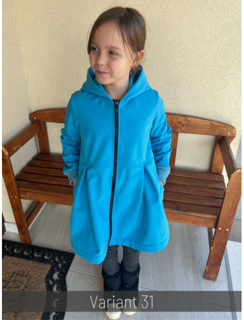 Rastúca softshell bunda s prestrihom - sukničková - RIO - jeseň/ZIMA