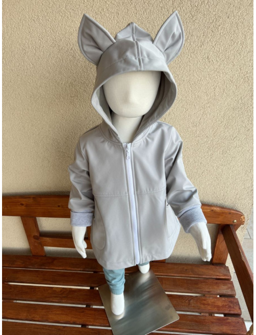 Rastúca softshell bunda s prestrihom - RIO s uškami - jeseň/ZIMA