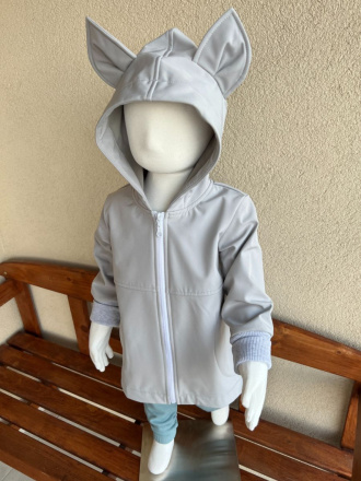 Rastúca softshell bunda s prestrihom - RIO s uškami - jeseň/ZIMA