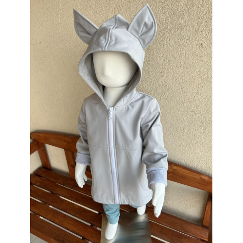 Rastúca softshell bunda s prestrihom - RIO s uškami - jeseň/ZIMA