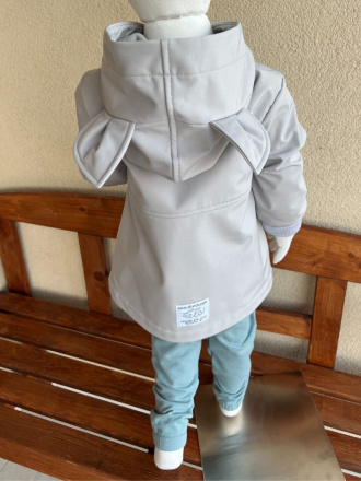 Rastúca softshell bunda s prestrihom - RIO s uškami - jeseň/ZIMA