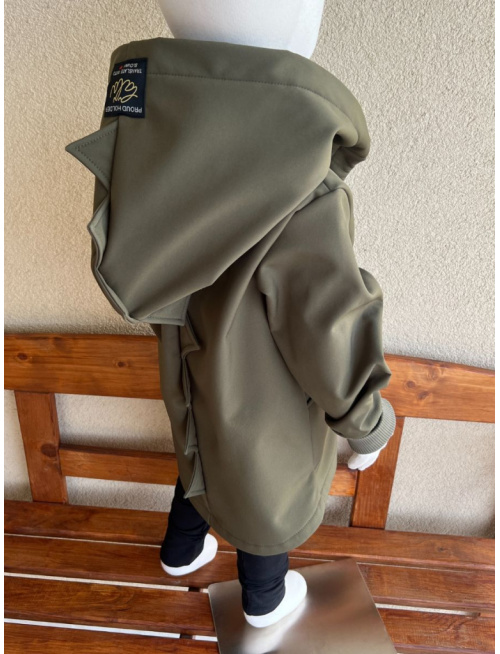 Rastúca softshell bunda so šikmozipsom ALEX/DINO - jeseň/ZIMA