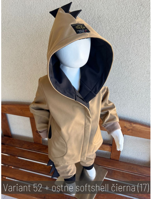 Rastúca softshell bunda ALEX/DINO LUX so šikmozipsom a reflexným prvkom - jeseň/ZIMA