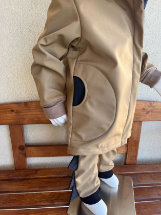 Rastúca softshell bunda ALEX/DINO LUX so šikmozipsom a reflexným prvkom - jeseň/ZIMA