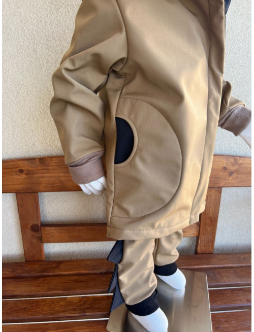 Rastúca softshell bunda ALEX/DINO LUX so šikmozipsom a reflexným prvkom - jeseň/ZIMA