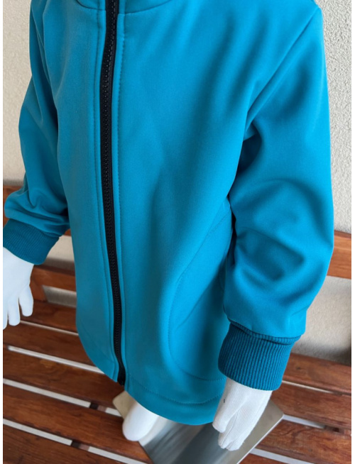 Rastúca softshell bunda so stojačikovou kapucňou - DOMI - jeseň/ZIMA