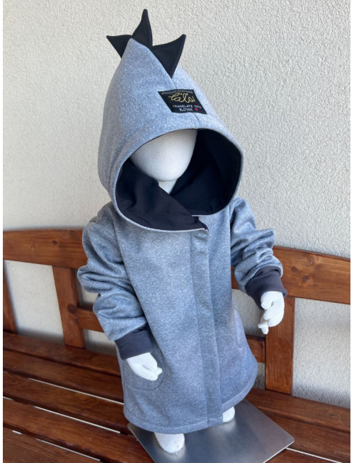 Rastúca softshell bunda ALEX/DINO LUX so šikmozipsom a reflexným prvkom - jeseň/ZIMA