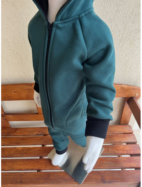 Overal s MACKO uškami - počesaná teplákovina