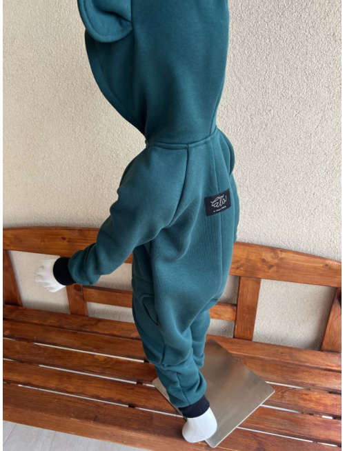 Overal s MACKO uškami - počesaná teplákovina