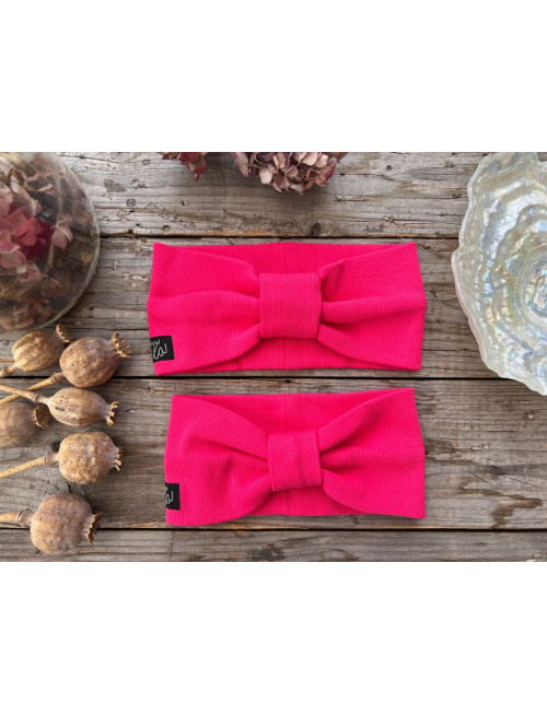 Rebro čelenka TURBAN - malinová