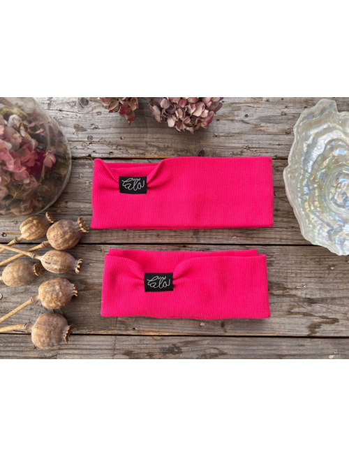 Rebro čelenka ROVNÁ - malinová