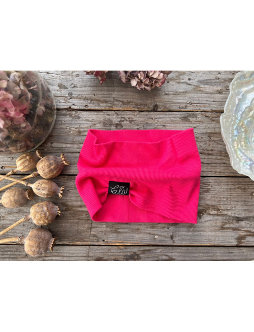 Rebro čelenka ROVNÁ - malinová