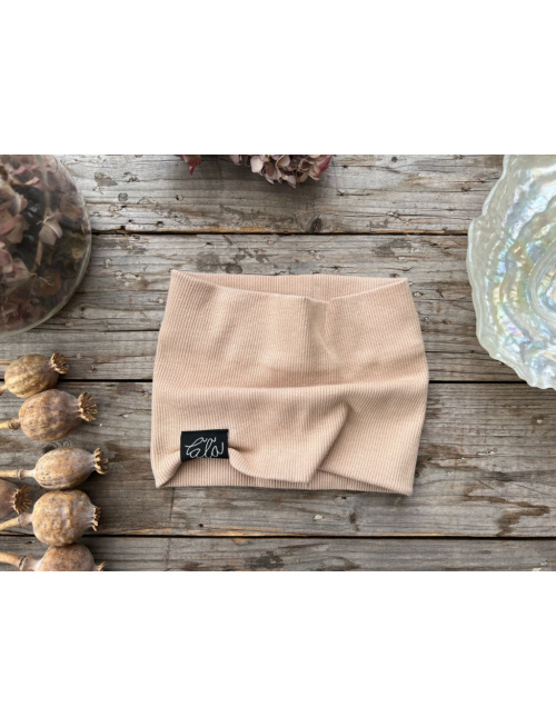 Rebro čelenka ROVNÁ - capučíno