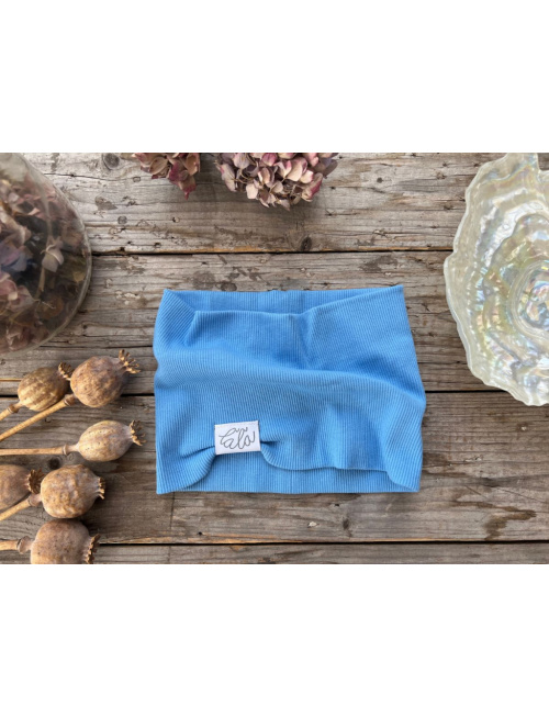 Rebro čelenka ROVNÁ - nebíčkovo modrá 