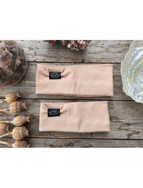 Rebro čelenka ROVNÁ - capučíno