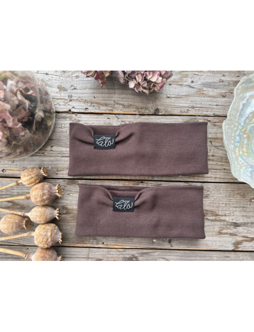 Rebro čelenka ROVNÁ - čokoládová