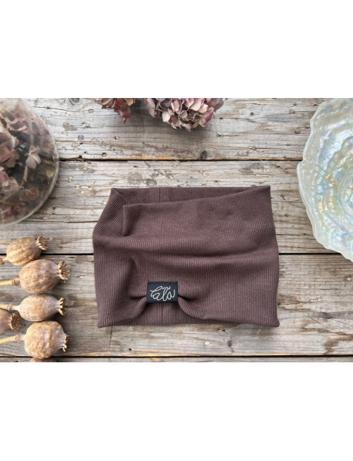 Rebro čelenka ROVNÁ - čokoládová