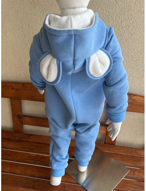 Overal s MACKO uškami - počesaná teplákovina