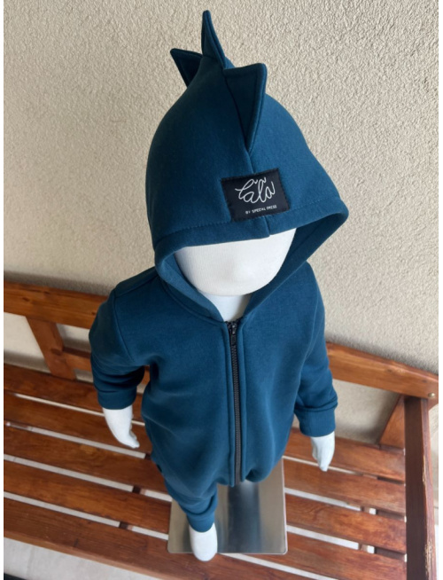 Overal DINO - počesaná teplákovina - jednofarebný