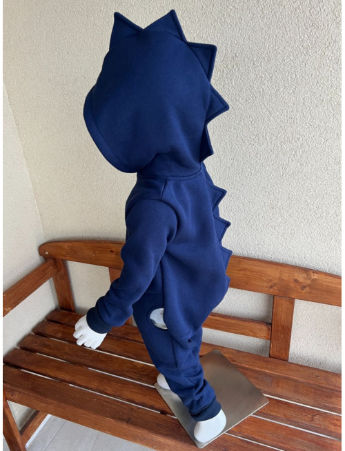 Overal DINO - počesaná teplákovina + vzor