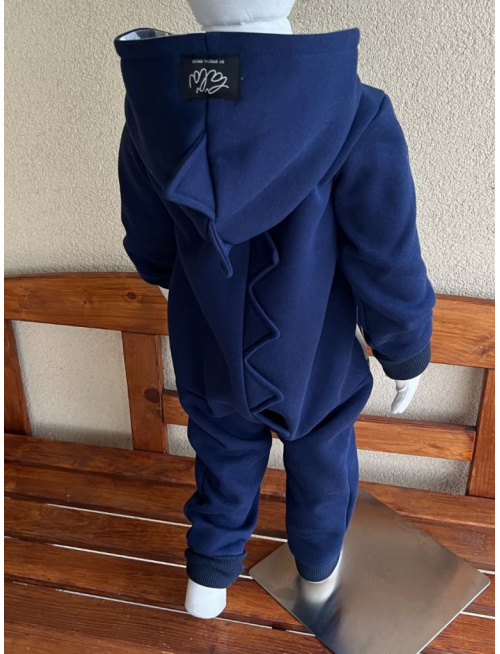 Overal DINO - počesaná teplákovina + vzor