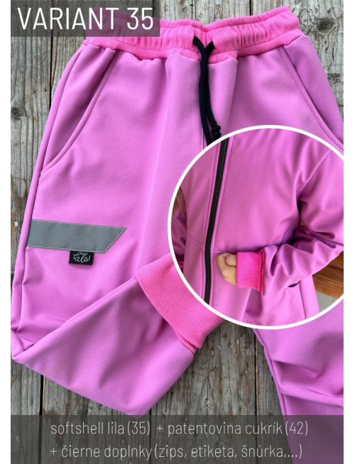 Vzorkovník - Zimný softshell - ĽAĽA varianty