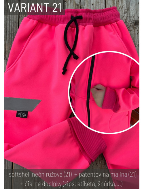Vzorkovník - Zimný softshell - ĽAĽA varianty