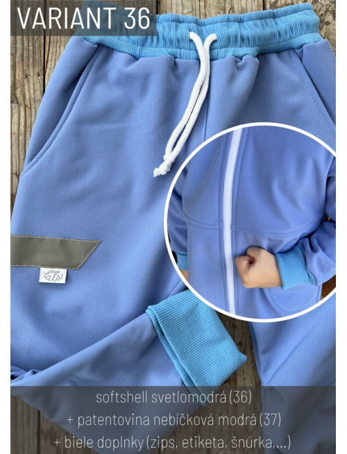 Vzorkovník - Zimný softshell - ĽAĽA varianty