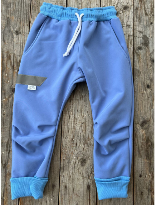 Softshell gate NEW s rastúcou manžetou - jeseň/ZIMA - svetlá modrá