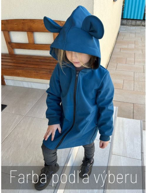 Rastúca softshell bunda s prestrihom - RIO s uškami - jeseň/ZIMA