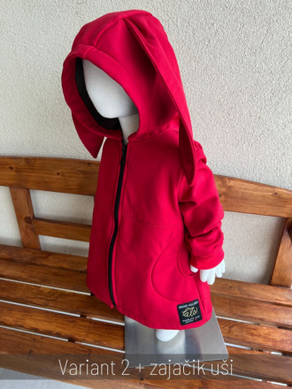 Rastúca softshell bunda s prestrihom - RIO s uškami - jeseň/ZIMA
