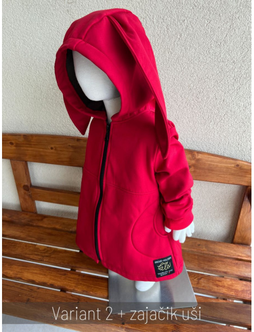 Rastúca softshell bunda s prestrihom - RIO s uškami - jeseň/ZIMA