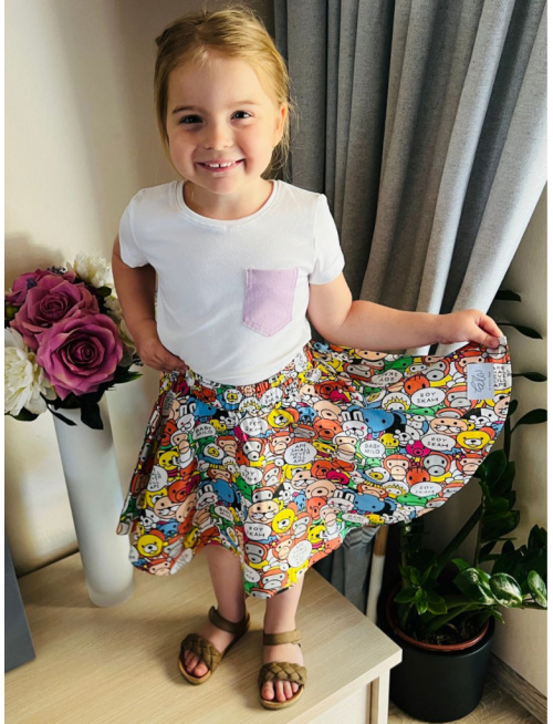 Kruhová sukňa - 100% bavlna