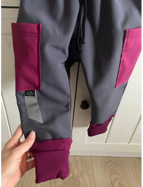 Softshell gate SNOW s rastúcou manžetou - jeseň/ZIMA 