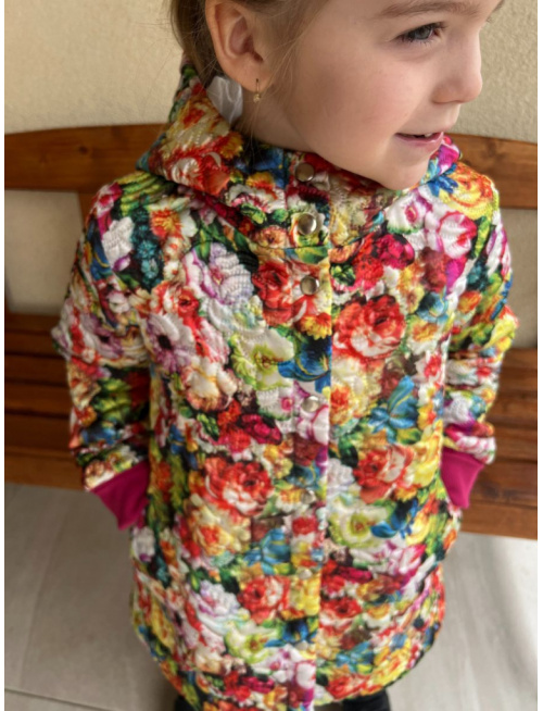 Predĺžená bomber bunda s kapucňou