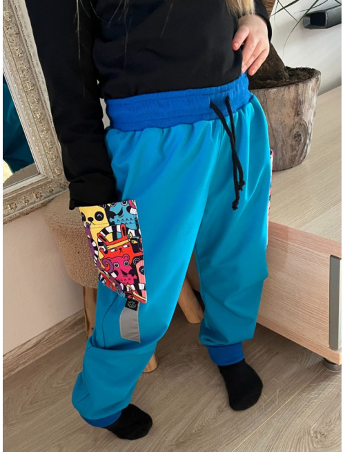 Softshell gate SNOW s rastúcou manžetou - jeseň/ZIMA