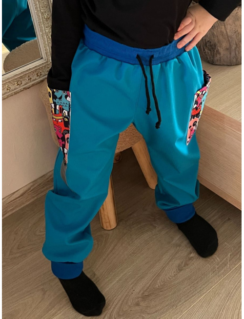 Softshell gate SNOW s rastúcou manžetou - jeseň/ZIMA - DOPREDAJ TYRKYS SOFTU