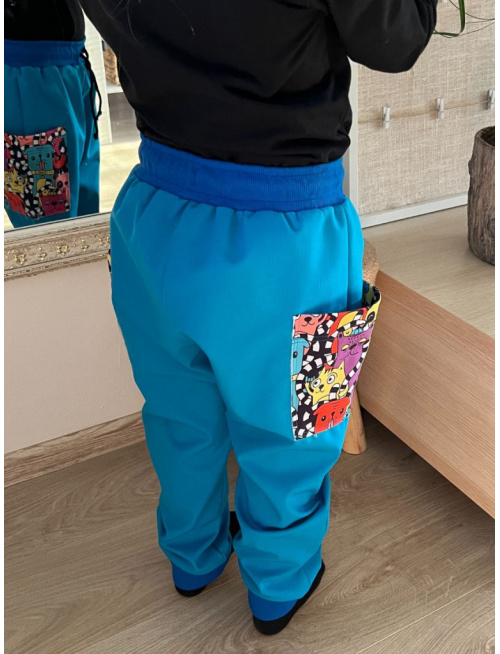 Softshell gate SNOW s rastúcou manžetou - jeseň/ZIMA - DOPREDAJ TYRKYS SOFTU