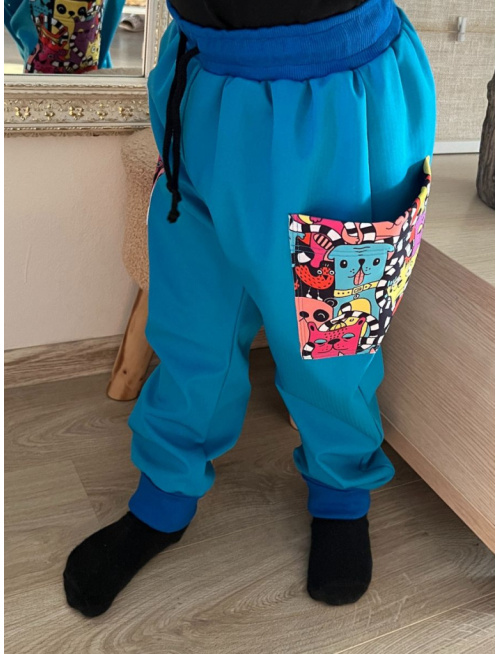 Softshell gate SNOW s rastúcou manžetou - jeseň/ZIMA - DOPREDAJ TYRKYS SOFTU