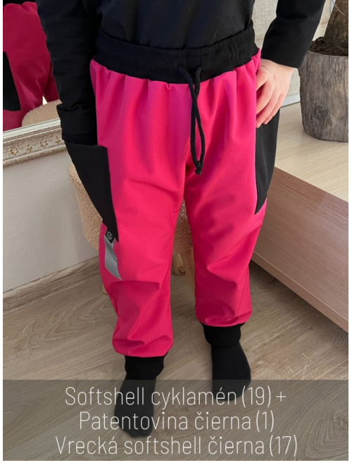 Softshell gate SNOW s rastúcou manžetou - jeseň/ZIMA 