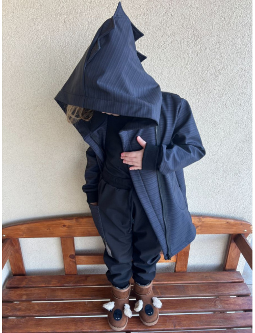 Rastúca softshell bunda so šikmozipsom ALEX/DINO - jeseň/ZIMA - LEN DO VYPREDANIA ZÁSOB