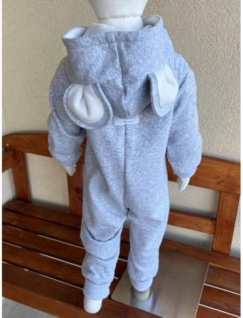 Overal - warmkeeper - MACKO - žíhaná sivá