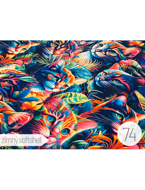 Vzorkovník - vzorovaný softshell