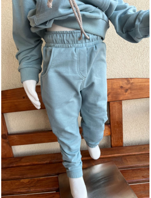 Teplákové gate ELIT s gumou v dolnom kraji - jednofarebné