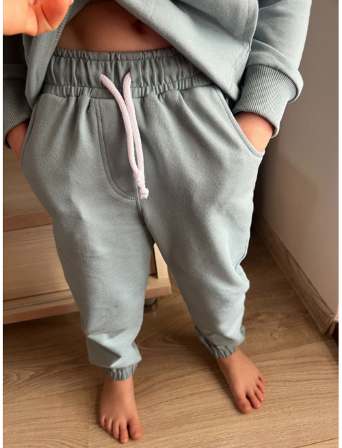 Teplákové gate ELIT s gumou v dolnom kraji - jednofarebné