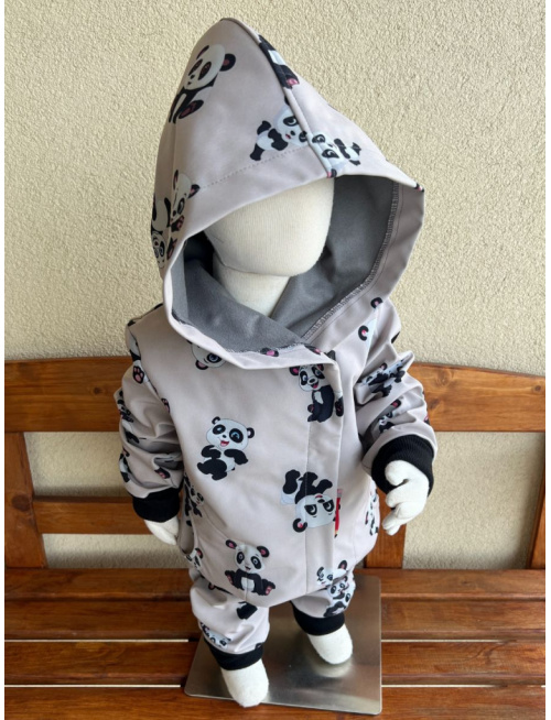 Rastúca softshell bunda so šikmozipsom ALEX - vzorovaná - jeseň/ZIMA