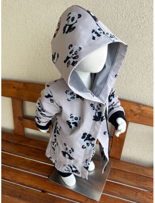 Rastúca softshell bunda so šikmozipsom ALEX - vzorovaná - jeseň/ZIMA