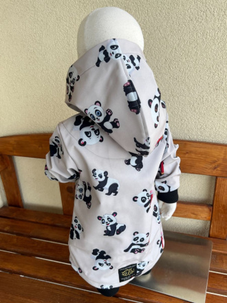 Rastúca softshell bunda so šikmozipsom ALEX - vzorovaná - jeseň/ZIMA