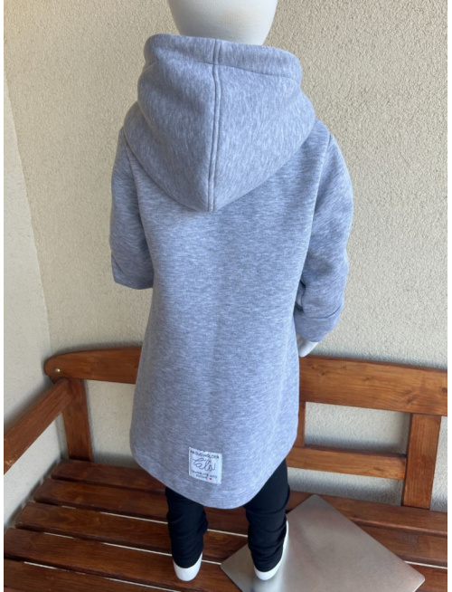 Rastúci kabátik RIO - hladko v páse - počesaná teplákovina